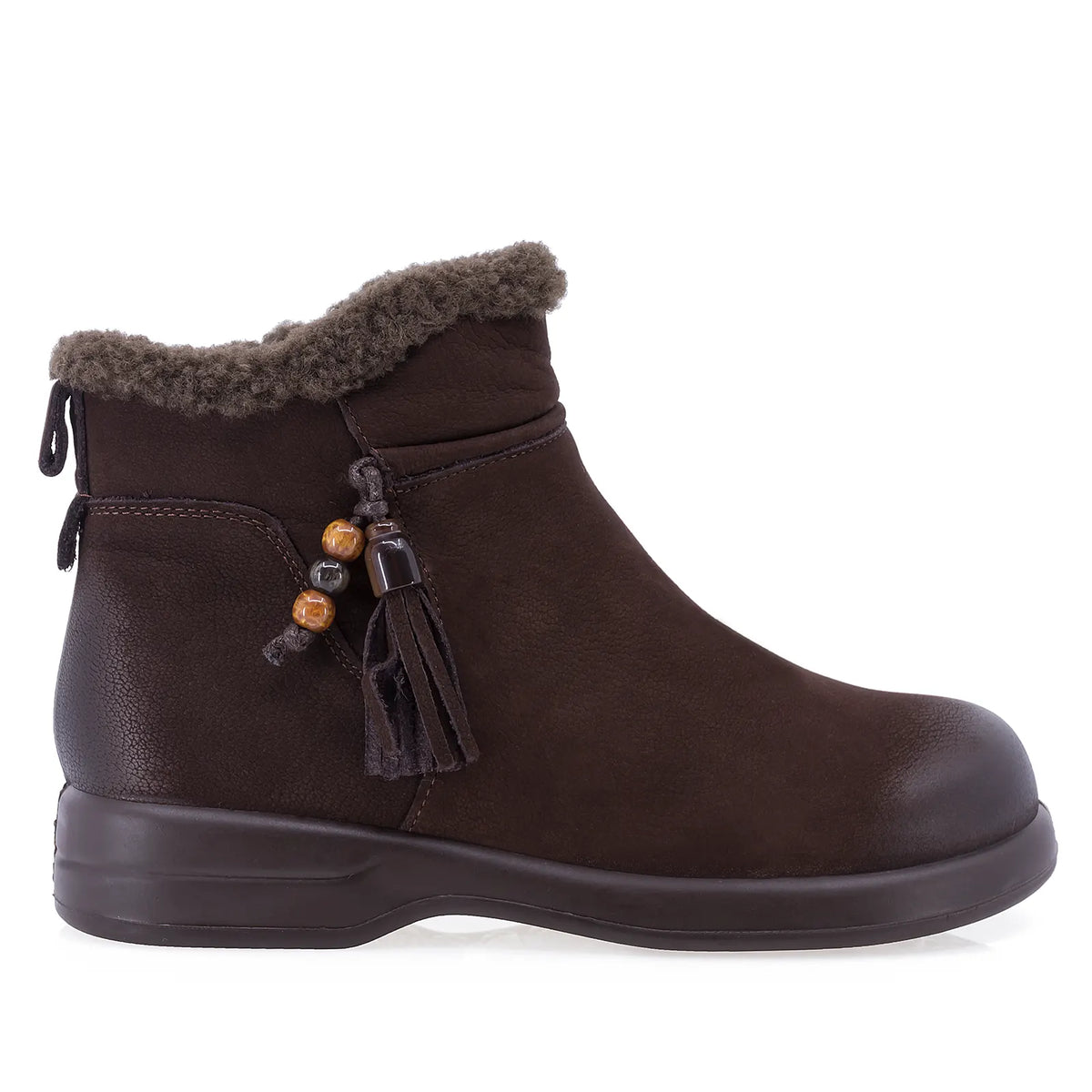 Ghete dama casual Anna Viotti piele nabuc D111-5E52767-107 maro