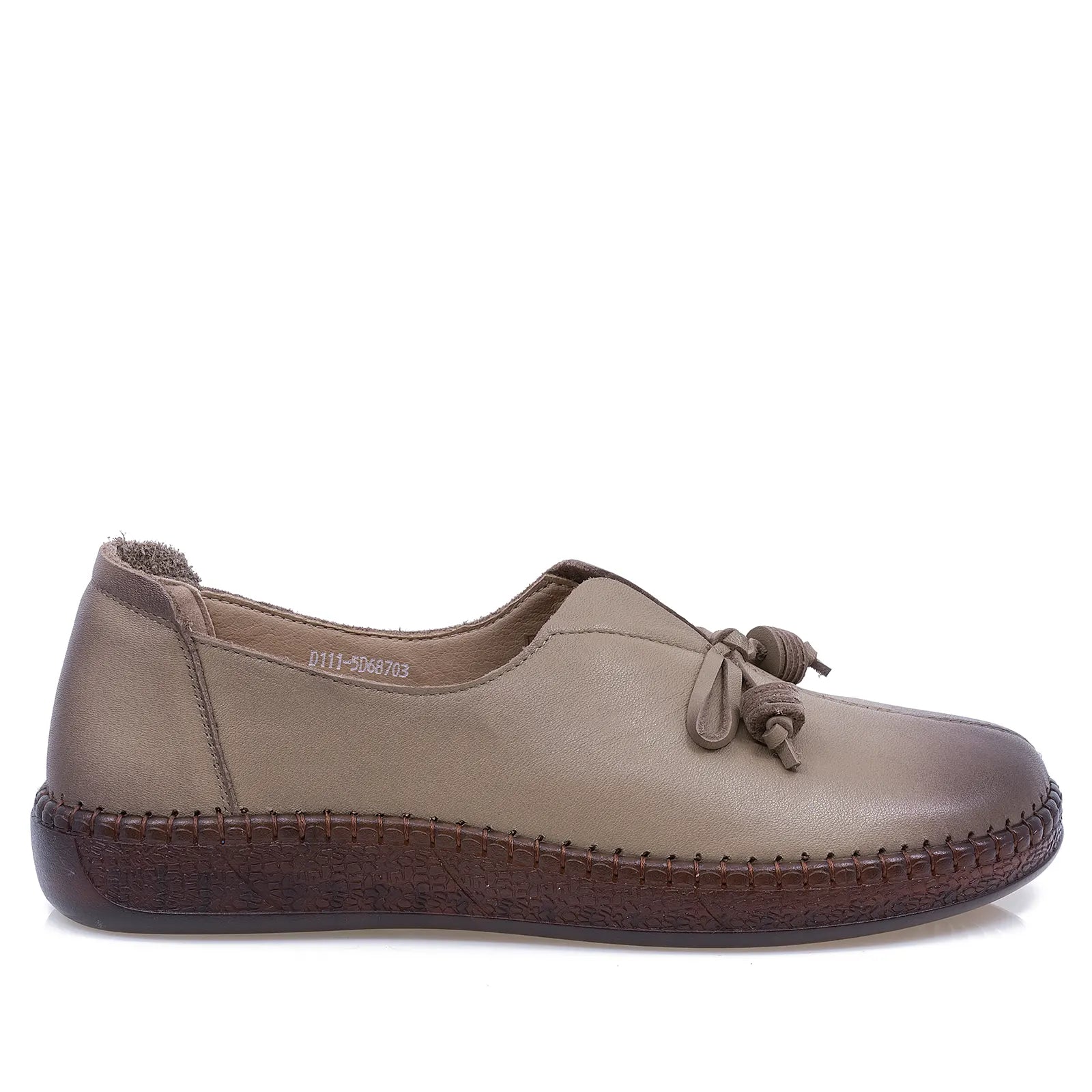 Pantofi dama casual Anna Viotti piele naturala D111-5D68703-6 caffe