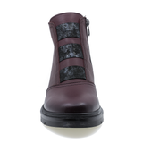 Ghete dama Anna Viotti din piele naturala D 2203 bordo