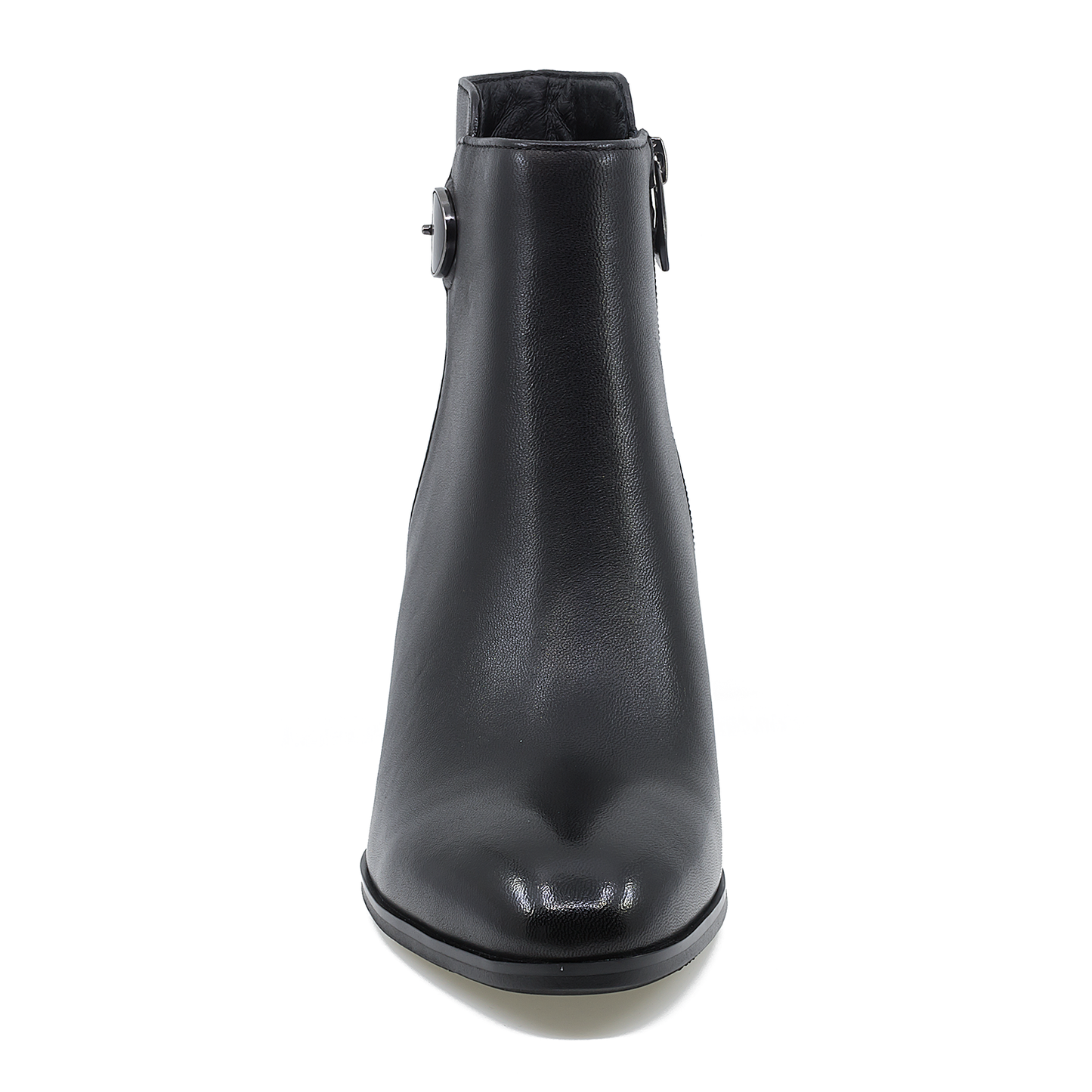 Botine dama Feeling din piele naturala D24-204-001 negru