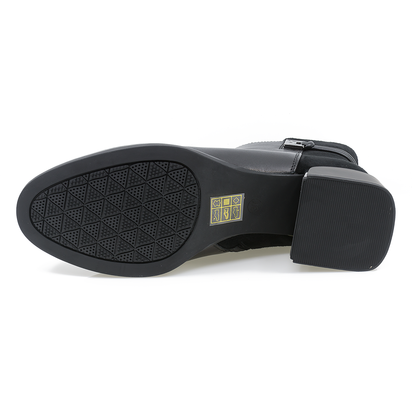 Botine dama Feelling din piele naturala D24-222-001 negru