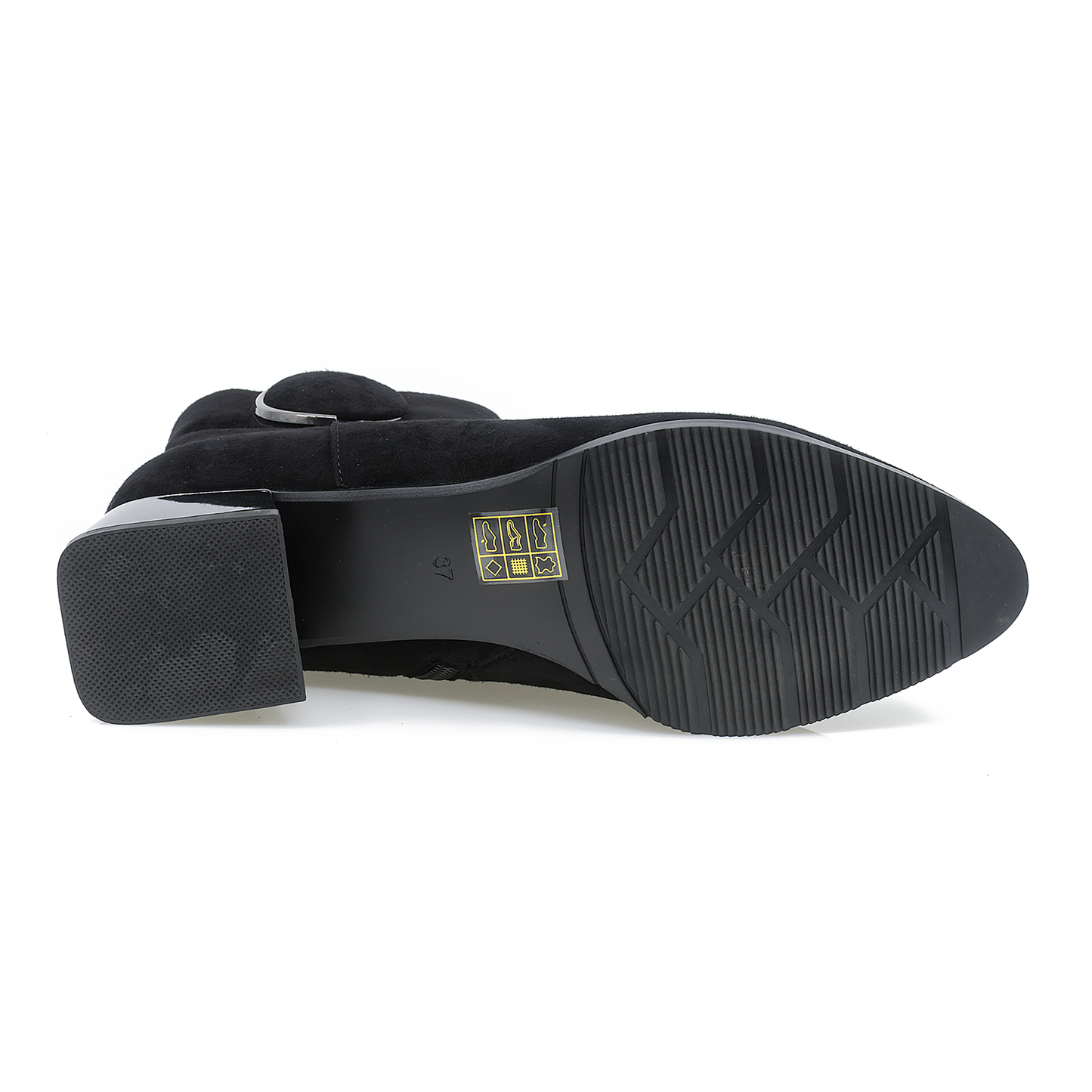 Ghete dama Feeling din piele naturala D24-227-001 negru