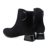 Ghete dama Feeling din piele naturala D24-227-001 negru