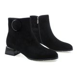 Ghete dama Feeling din piele naturala D24-227-001 negru