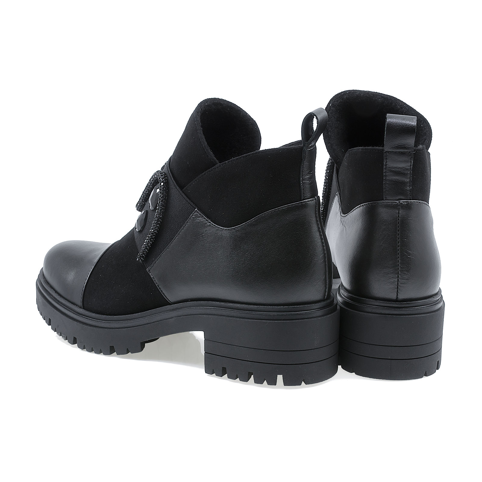 Ghete dama Fashion Anna Viotti din piele naturala D 2598 negru 