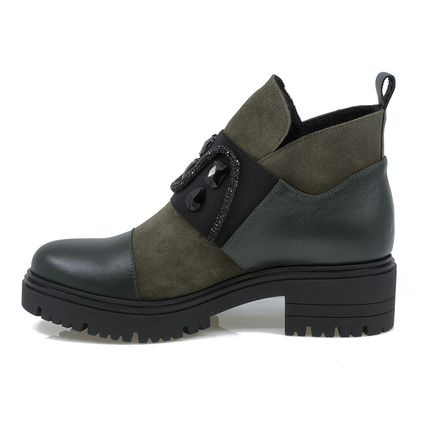 Ghete dama Fashion Anna Viotti din piele naturala D 2598 verde