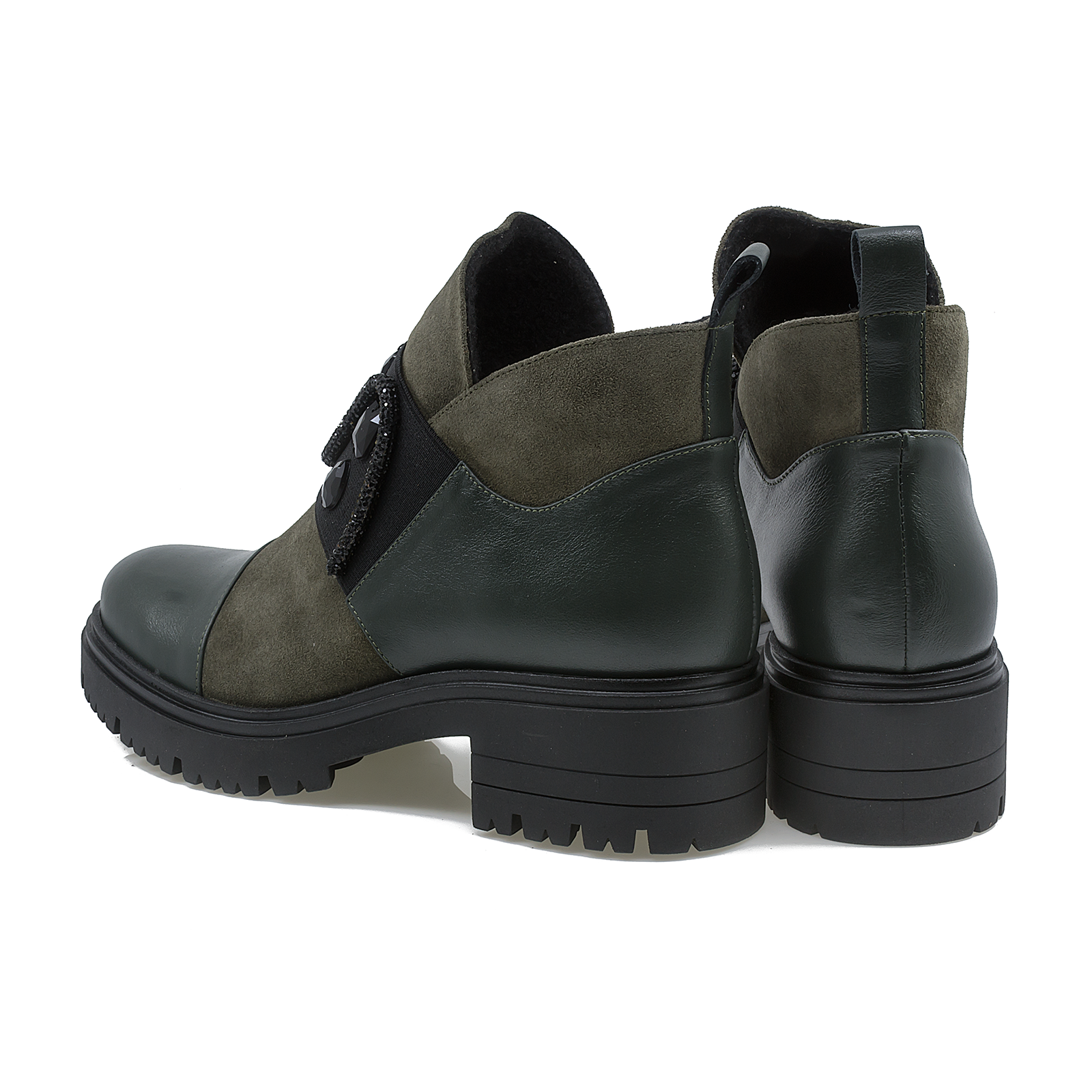 Ghete dama Fashion Anna Viotti din piele naturala D 2598 verde