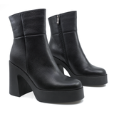 Ghete dama Anna Viotti din piele naturala D 2612 negru