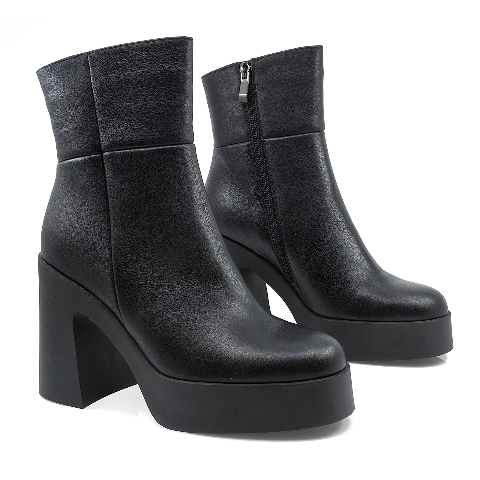 Ghete dama Anna Viotti din piele naturala D 2612 negru