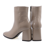 Ghete dama Anna Viotti din piele naturala D 2624 lac bej 