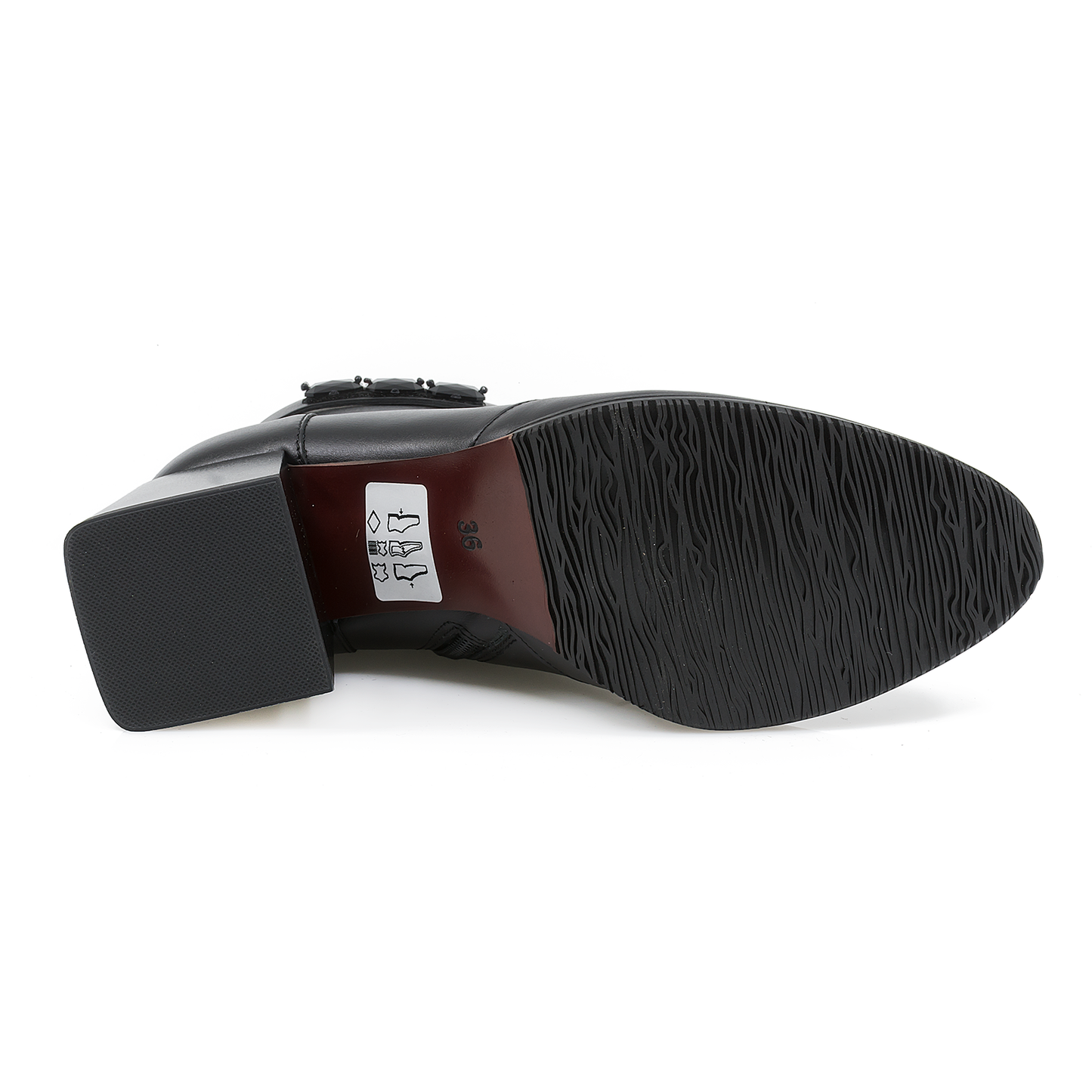 Botine dama Anna Viotti din piele naturala D 2752 negru