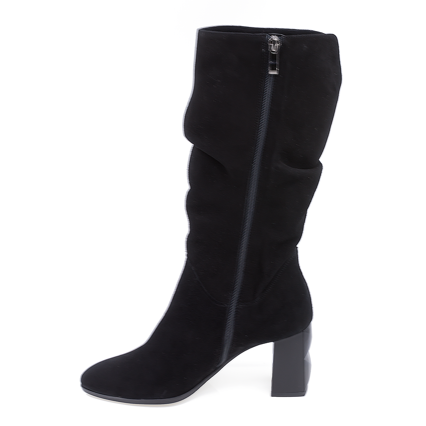 cizme dama Anna Viotti din piele naturala D 2760 negru velur