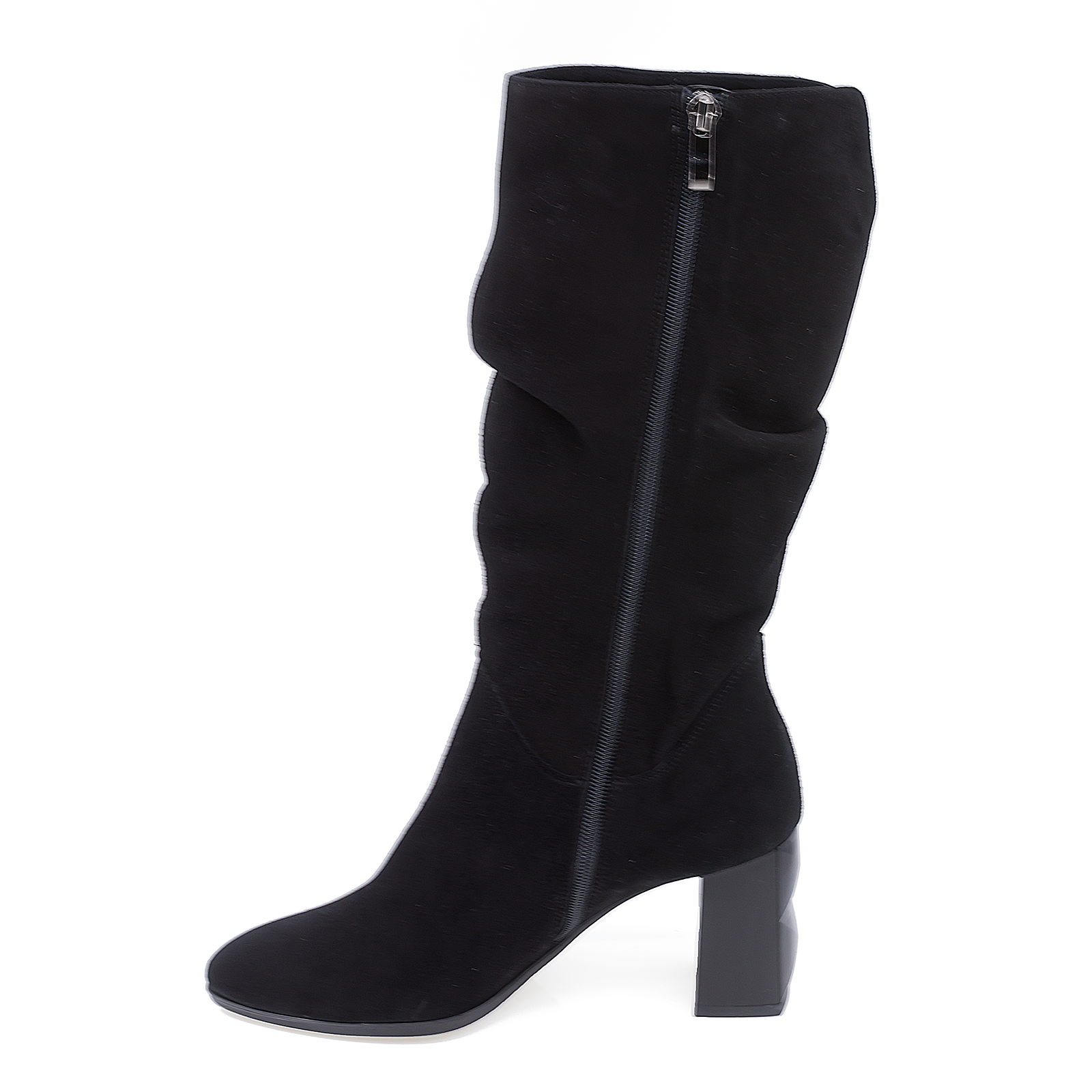 cizme dama Anna Viotti din piele naturala D 2760 negru velur