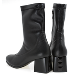 Ghete dama Anna Viotti din piele naturala D 2775 negru