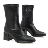 Ghete dama Anna Viotti din piele naturala D 2775 negru