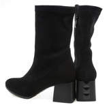 Ghete dama Anna Viotti din piele naturala D 2775 negru velur