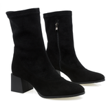 Ghete dama Anna Viotti din piele naturala D 2775 negru velur