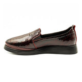 Pantofi dama casual Anna Viotti piele lacuita D49-K72 bordo