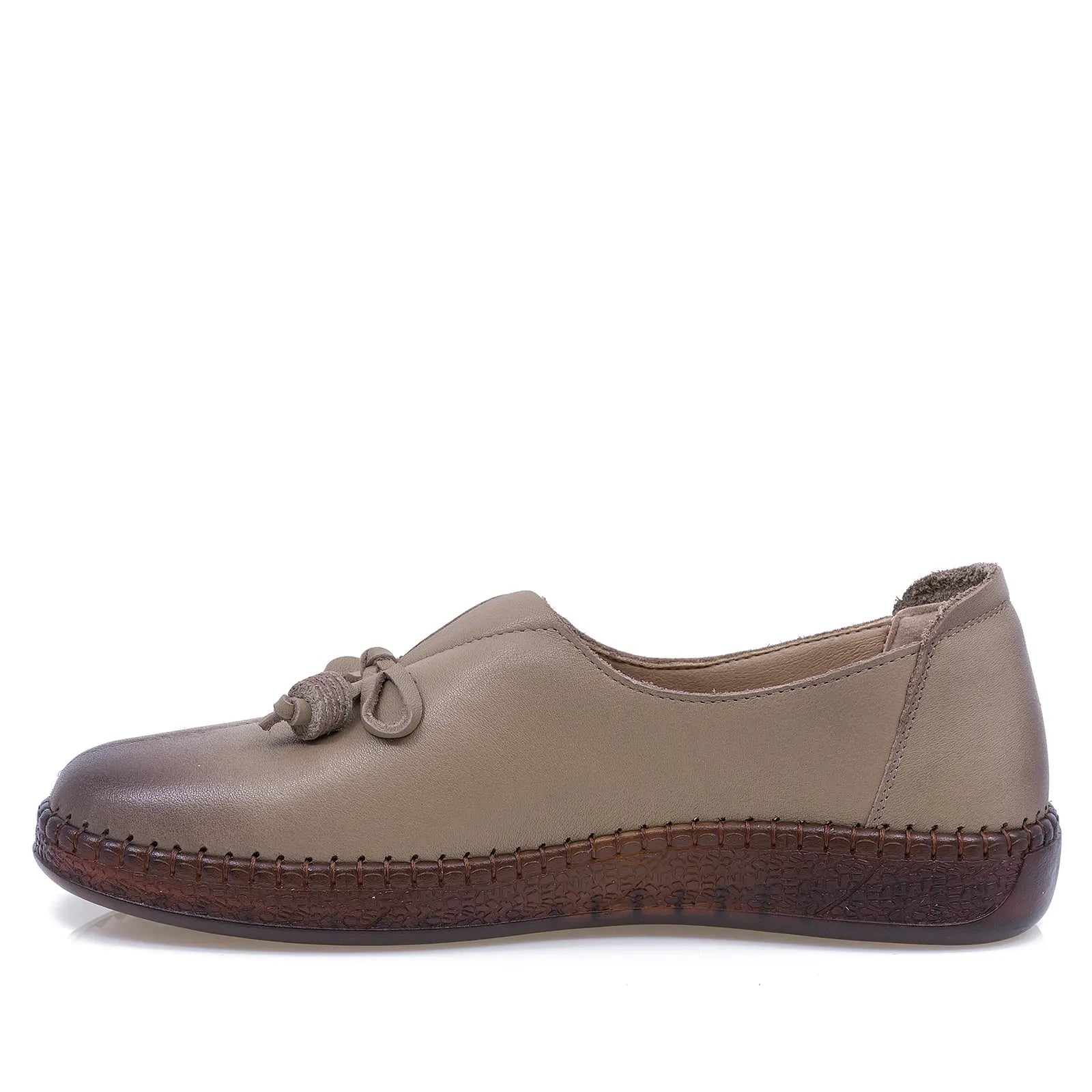 Pantofi dama casual Anna Viotti piele naturala D111-5D68703-6 caffe
