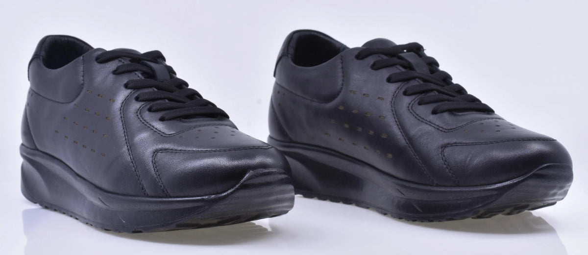 Pantofi dama casual Anna Viotti piele naturala D16-1924 negri