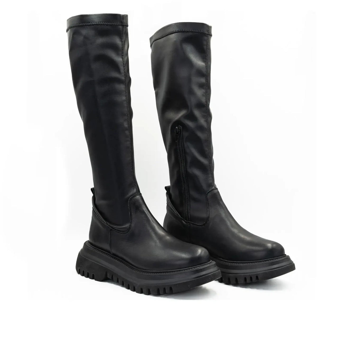 Cizme Dama Casual Anna Viotti Piele Naturala D44-682 Negru