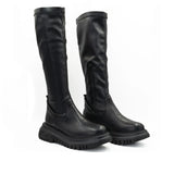 Cizme Dama Casual Anna Viotti Piele Naturala D44-682 Negru