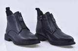 Ghete dama casual Anna Viotti piele naturala D111-B30058 negre