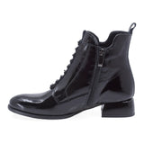 Ghete Dama Elegante Anna Viotti Piele Lacuita D2772 Negru