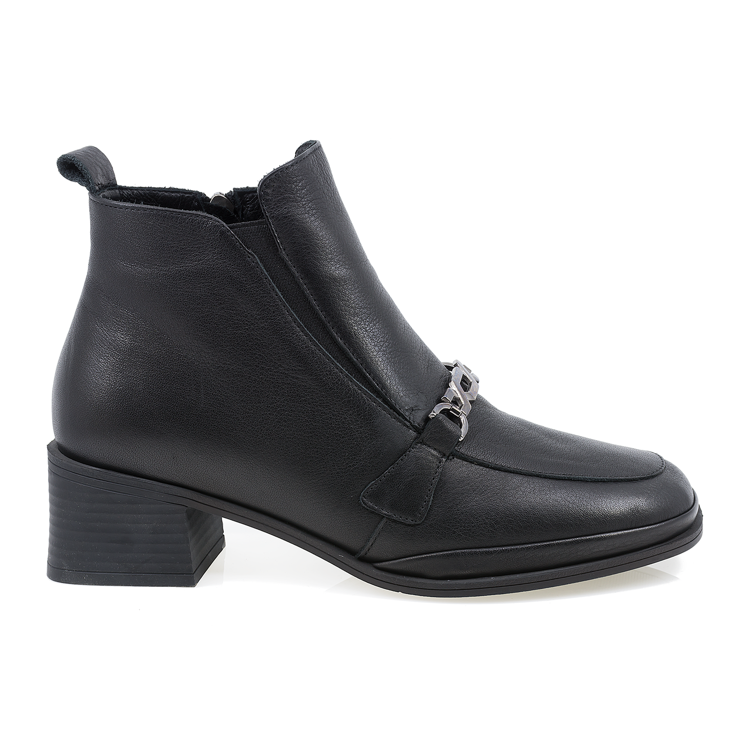 Ghete dama Anna Viotti Piele Naturala D50-4307 negru