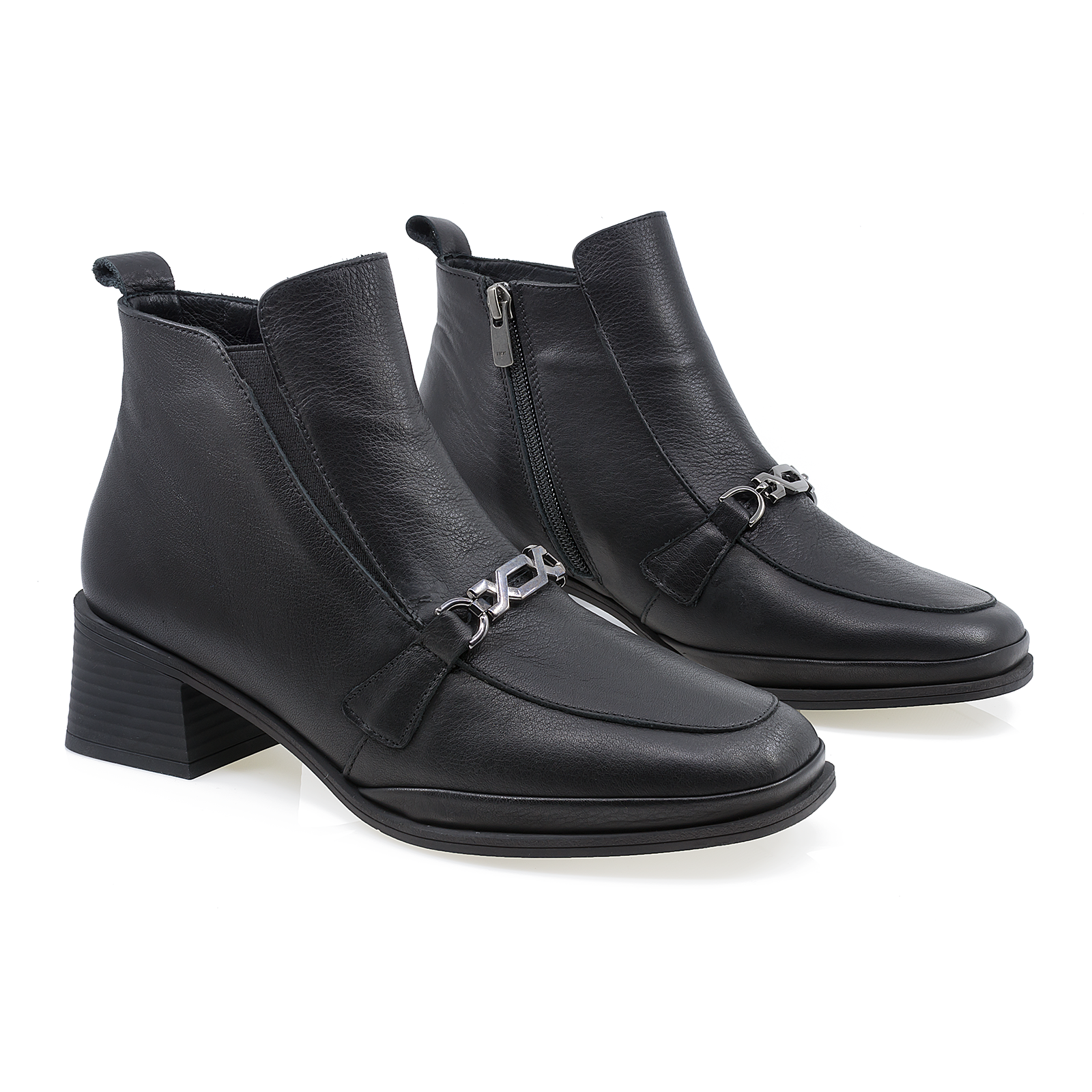 Ghete dama Anna Viotti Piele Naturala D50-4307 negru