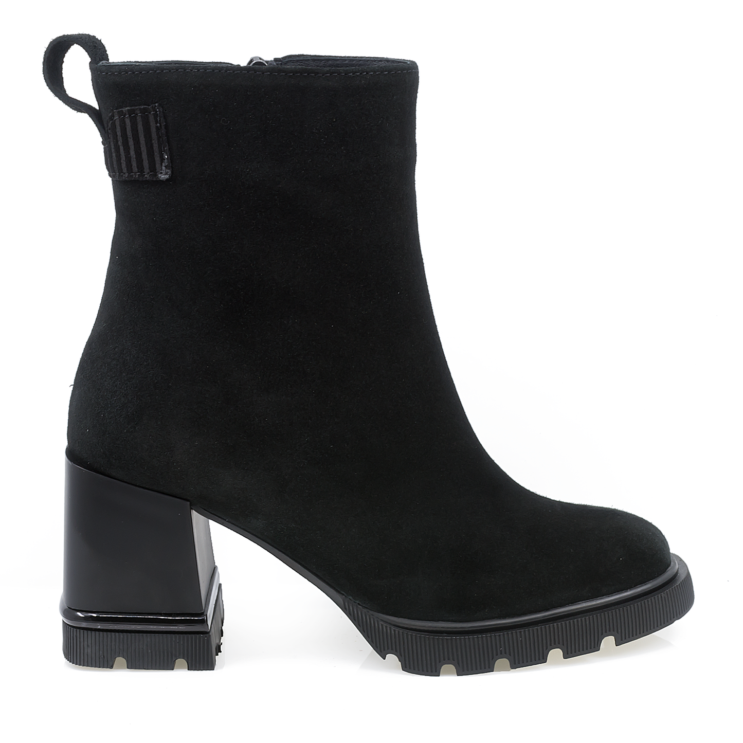 Ghete Dama Casual Anna Viotti Piele Intoarsa D50-4324 Negru