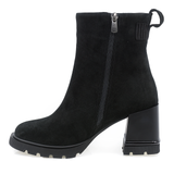 Ghete Dama Casual Anna Viotti Piele Intoarsa D50-4324 Negru