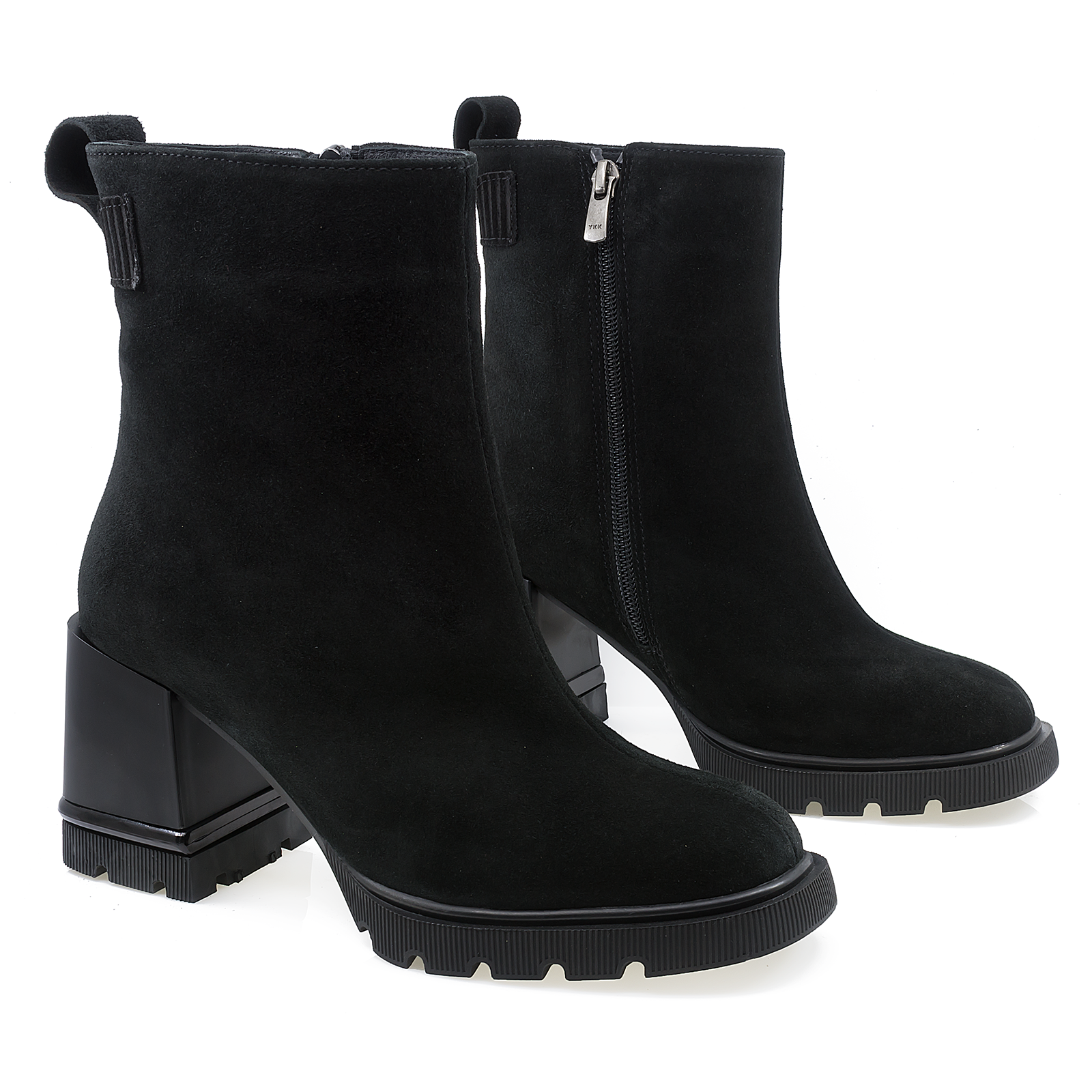 Ghete Dama Casual Anna Viotti Piele Intoarsa D50-4324 Negru