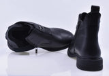 Ghete dama casual Anna Viotti piele naturala D111-B30058 negre