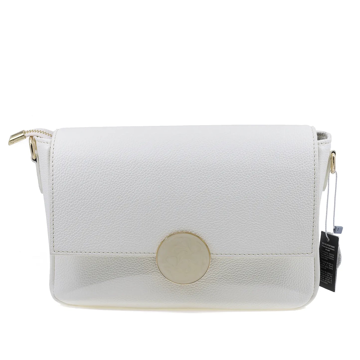 Geantă damă Luna piele naturala 020 alb