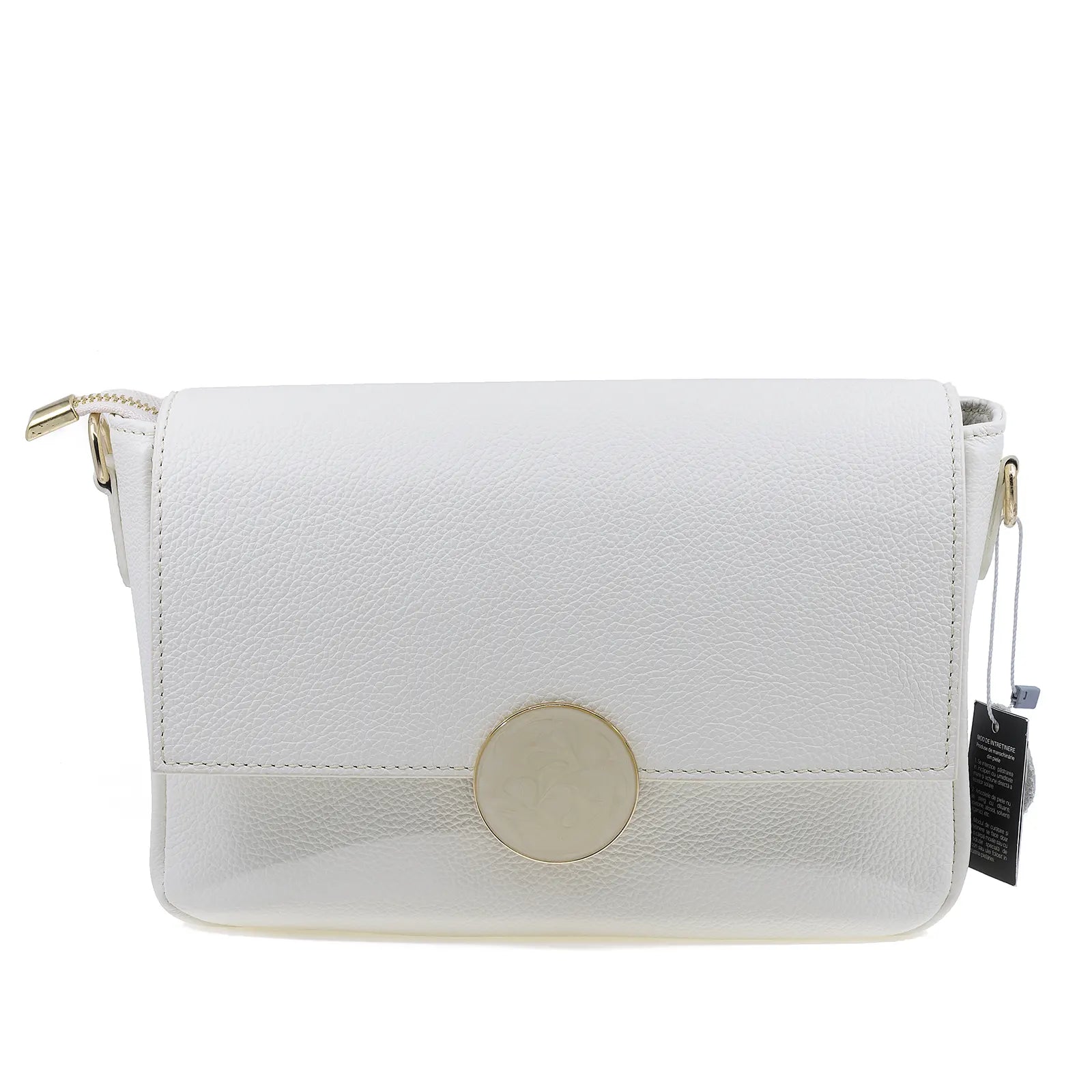 Geantă damă Luna piele naturala 020 alb