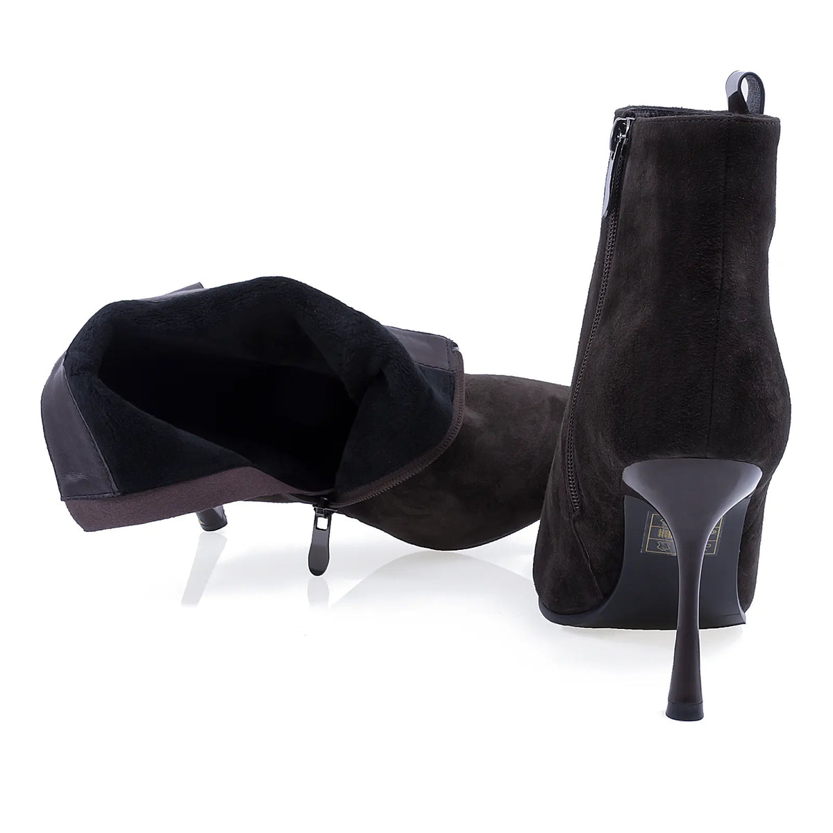 Ghete Dama Elegante Anna Viotti Piele intoarsa D105-8009R-F9-FR641-QPW4-4 maro