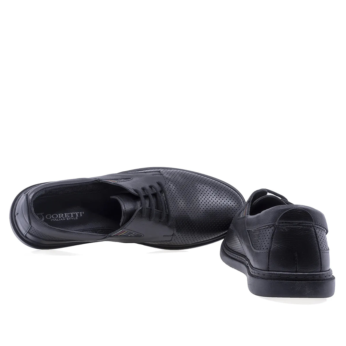 Pantofi barbati casual Goretti piele naturala B24-2013 negri
