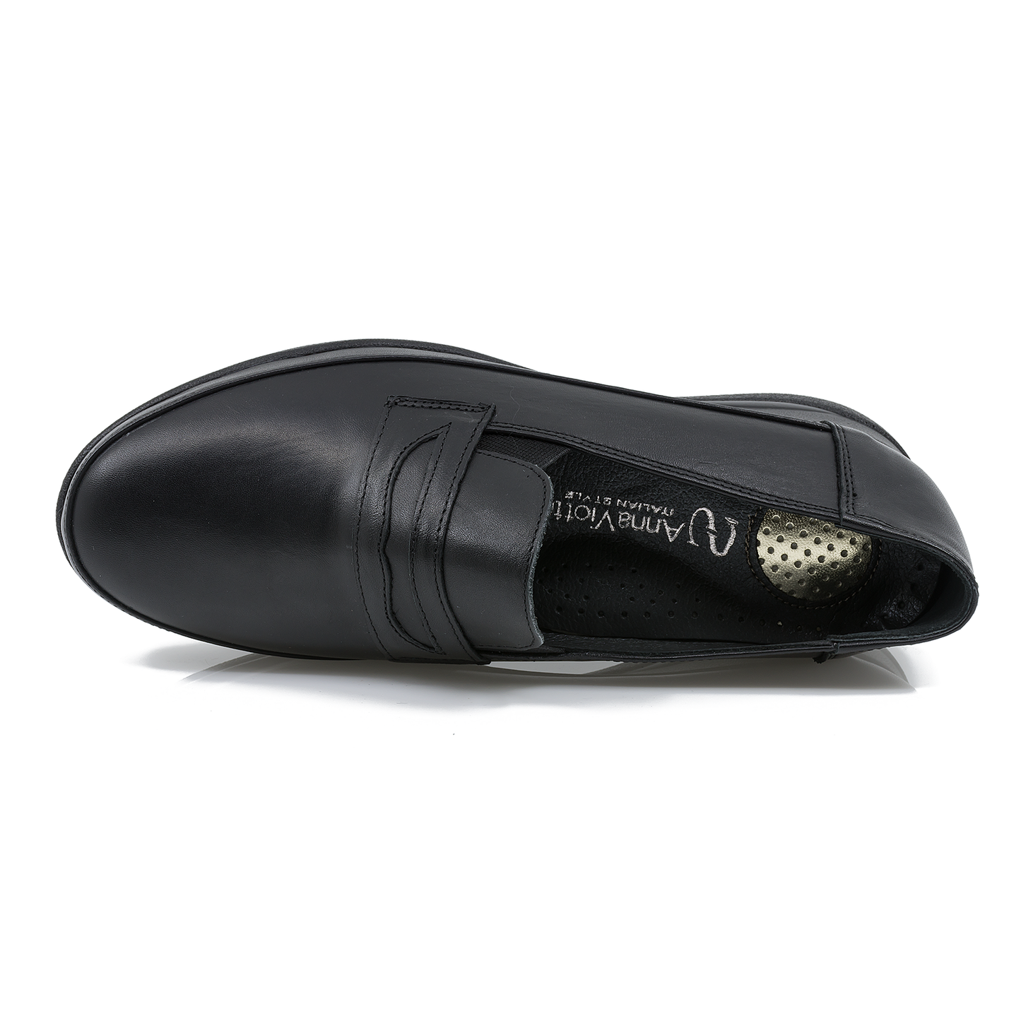 Pantofi dama casual Anna Viotti piele naturala D22-5854 negru