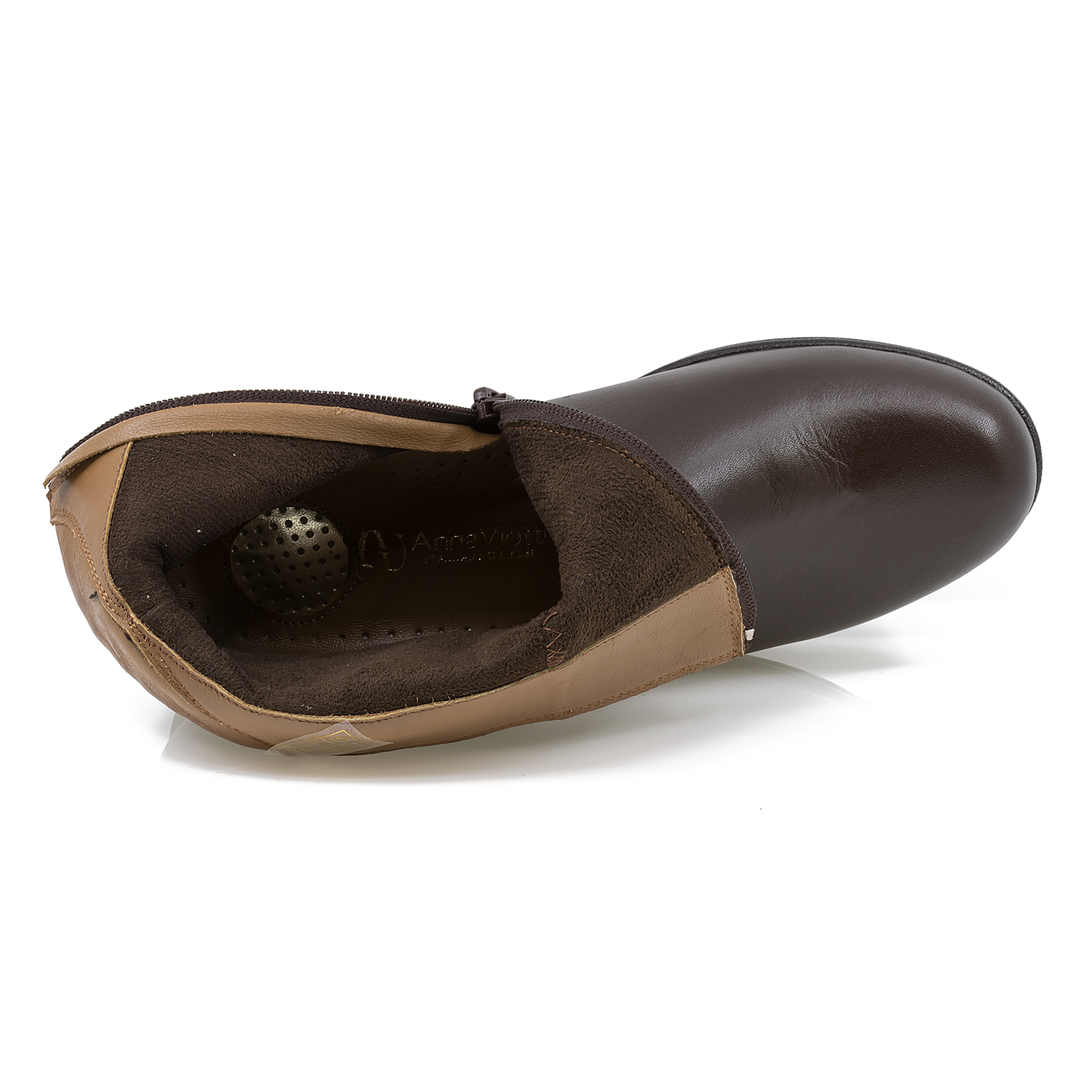 Ghete dama Anna Viotti din piele naturala D 5912 maro