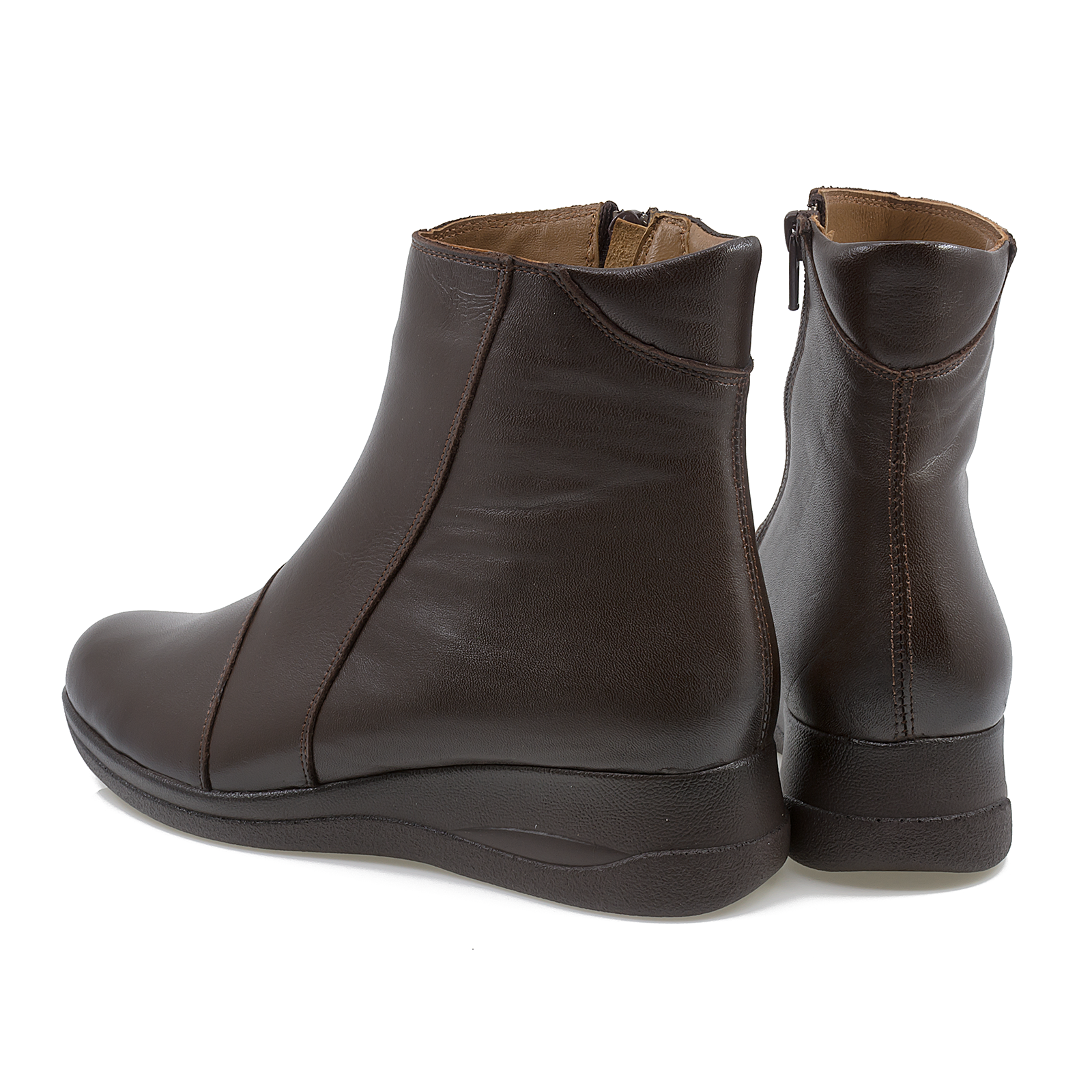 Ghete dama Anna Viotti din piele naturala D 5912 maro