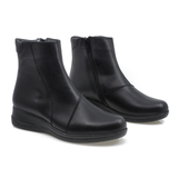 Ghete dama Anna Viotti din piele naturala D 5912 negru