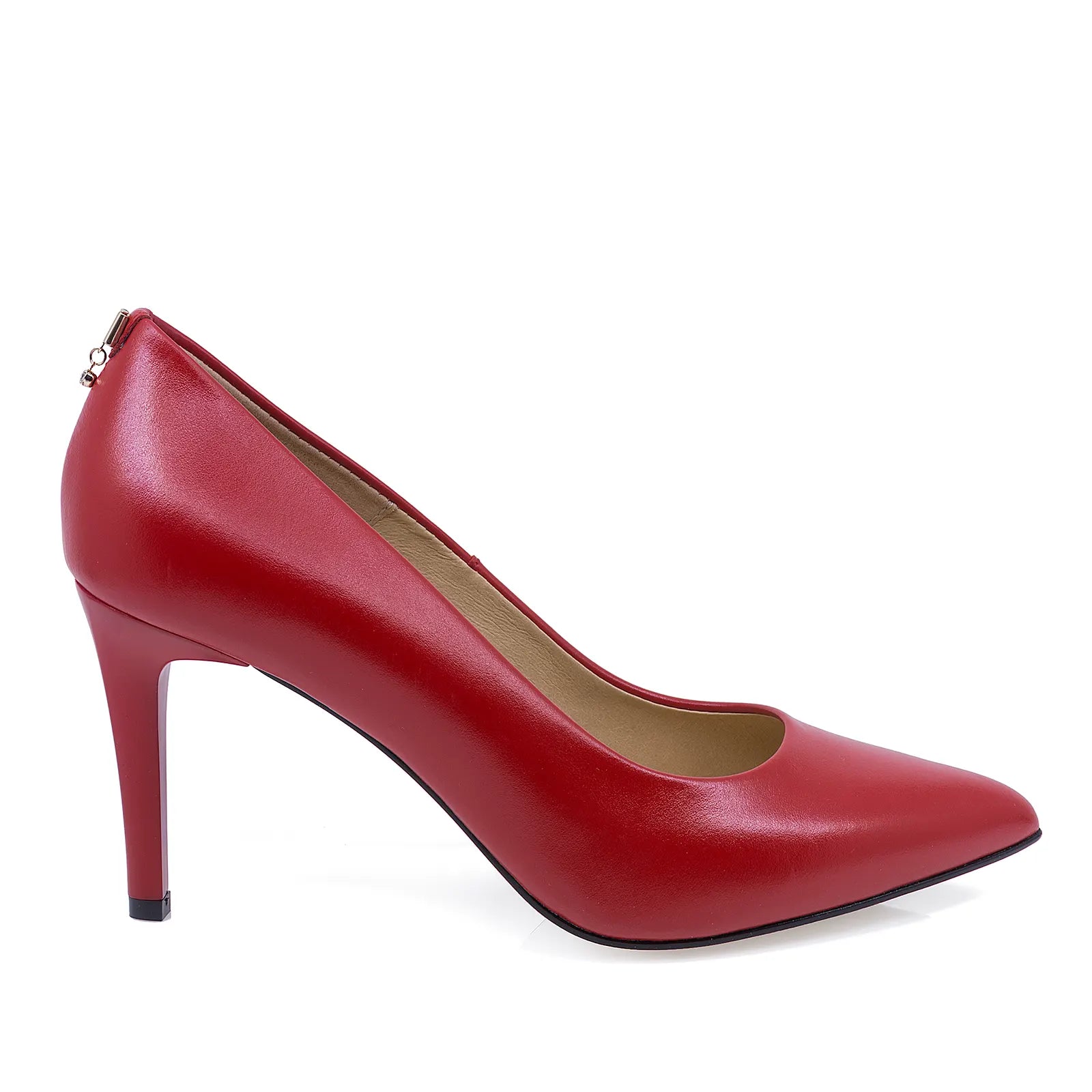 Pantofi dama eleganti Sala piele naturala 7064 rosii