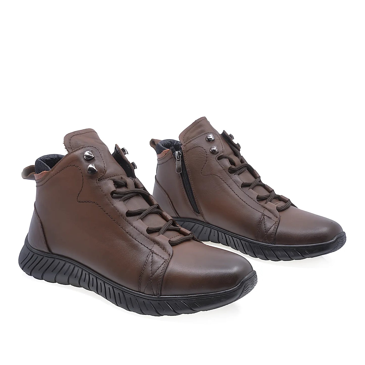 Ghete barbati casual Goretti piele naturala B64-1945 taba