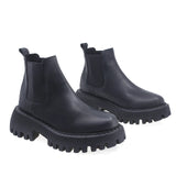 Ghete Dama Casual Anna Viotti Piele Naturala D44-4232B Negru