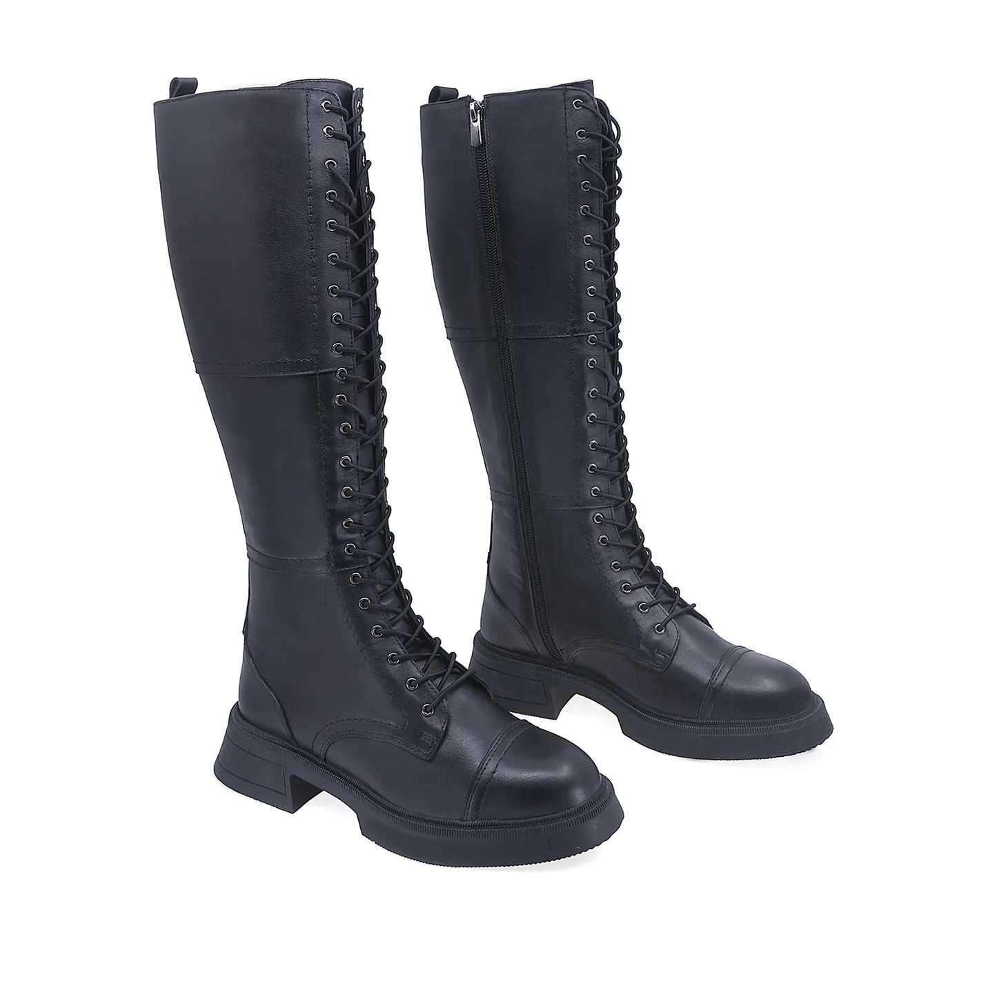 Cizme Dama Casual Anna Viotti Piele Naturala D34-GKZC13444597 Negru