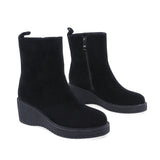 Ghete Dama Casual Anna Viotti Piele Intoarsa D107-PV4407-295441-R-2 Negru