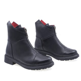 Ghete Dama Casual Anna Viotti Piele Naturala D44-4402 Negru