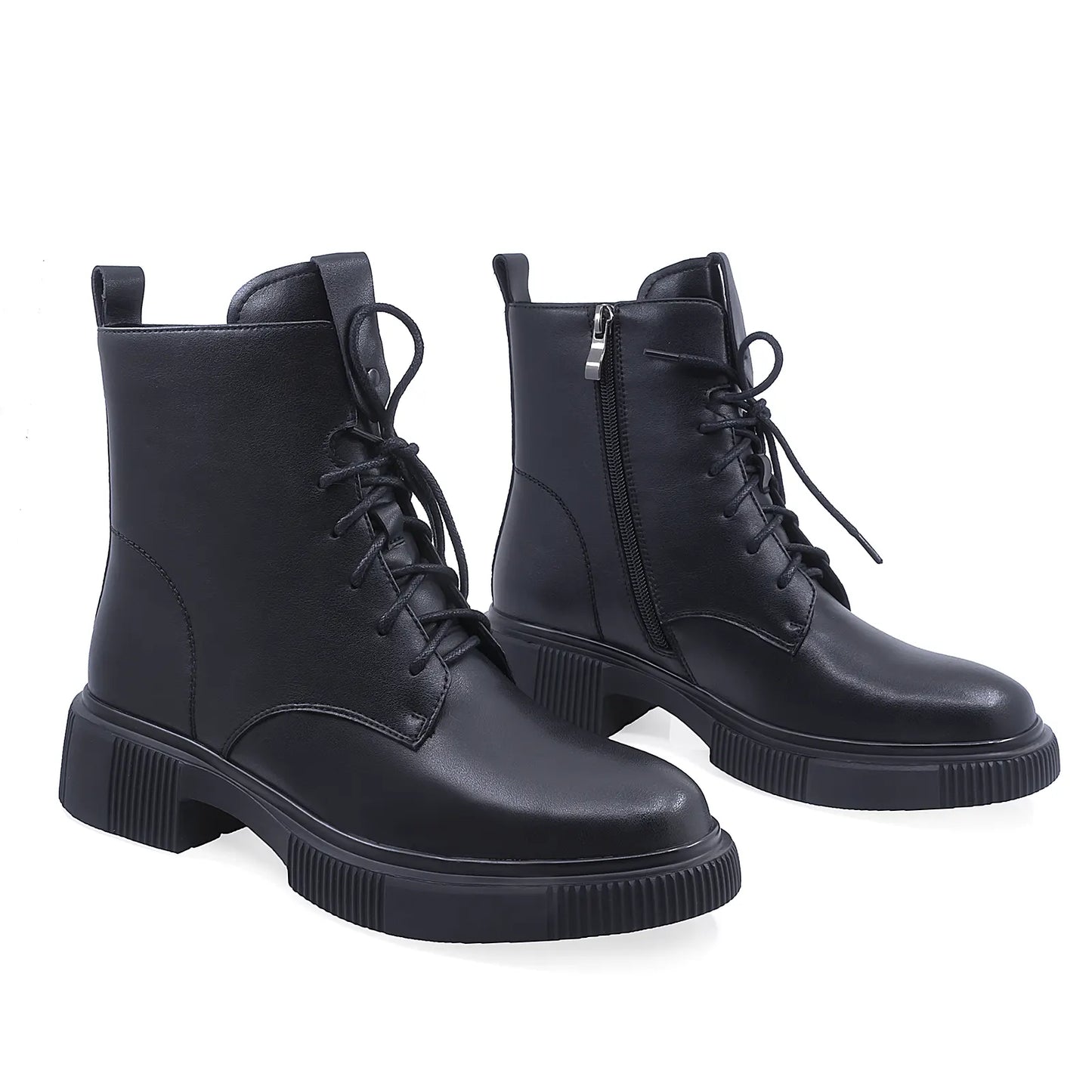 Ghete Dama Casual Anna Viotti Piele Naturala D112-GAW2525 Negru