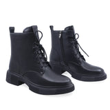 Ghete Dama Casual Anna Viotti Piele Naturala D112-GAW2525 Negru